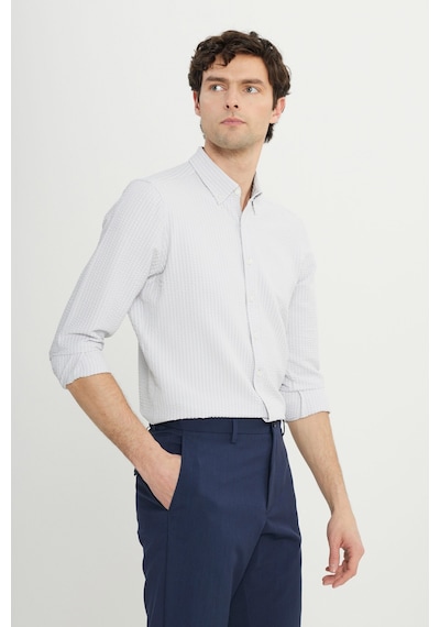 AC&Co / Altınyıldız Classics Erkek Tas Slim Fit Dar Kesim Düğmeli Yaka Armürlü Gofre Desenli Gömlek Tas AC&Co / Altınyıldız Classics Erkek Tas Slim Fit Dar Kesim Düğmeli Yaka Armürlü Gofre Desenli Gömlek Tas