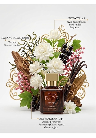 Club Paris Elite Roma - Kadın Parfüm 50 Ml Çiçeksi