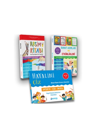 Kendi.Modan-Bilsem Resim Sınavı Hazırlık 3'Lü Resim Kitap Seti Ktp75