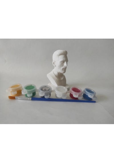Kendin Boya Seti Messi The Goat Bust Futbol Futbol İs Love 10 Cm