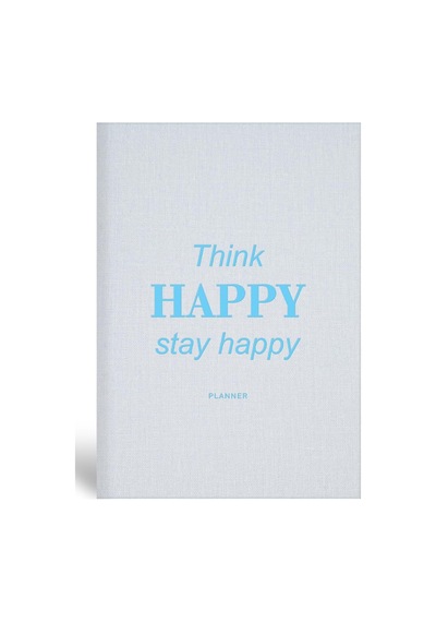 15x21 Keten Süresiz Planlayıcı Ajanda Defter Mavi 103 Ivory