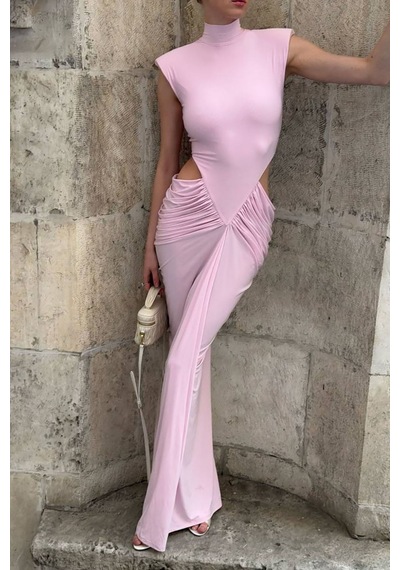 Arisa Kolsuz Maxi Elbise - Pembe
