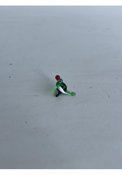 El Yapımı Mini Murano Cam Kuş Biblo A125-03