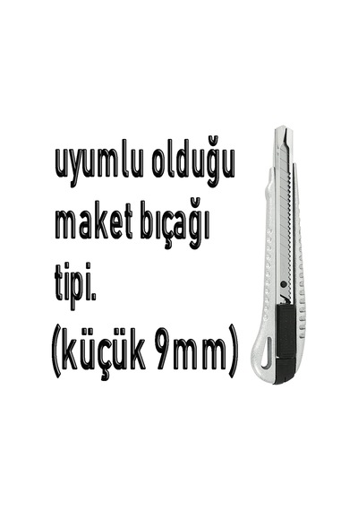 Sdı Maket Bıçağı Yedeği Sdi 10Lu Paket 9MM Dar Tip Maket Ağzı 1 Paket