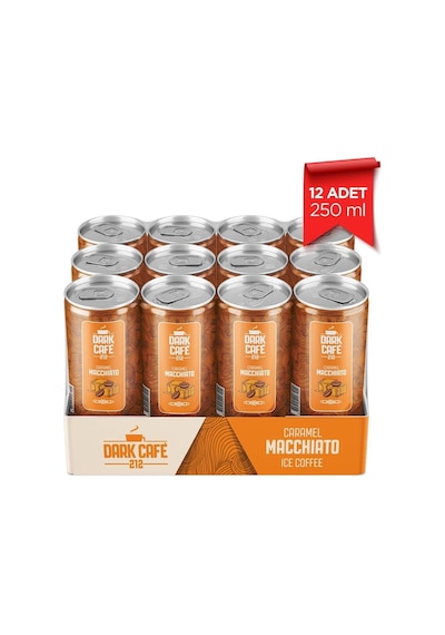 Dark Café 212 Soğuk Kahve Caramel Macchiato 250 Ml X 12 Adet Hazır