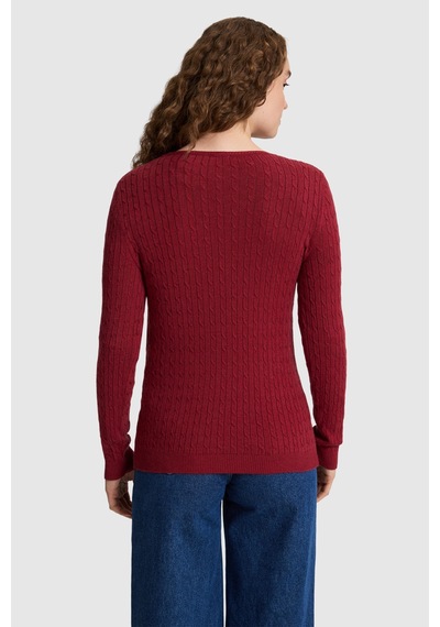 U.S. Polo Assn. Kadın Bordo Basic Kazak 50331602 Vr014