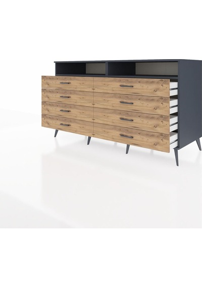 Kronos Konsol 2 Raflı 8 Çekmeceli 176x59x99 Antrasit-antrasit/ça Antrasit-antrasit/çam Kronos Konsol 2 Raflı 8 Çekmeceli 176x59x99 Antrasit-antrasit/ça Antrasit-antrasit/çam