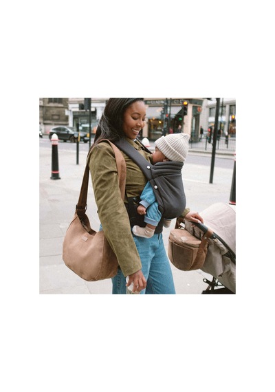 Bebek Bakım Çantası Moon Bag Suede Caramel Caramel