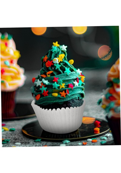 Beyaz Muffin Cupcake Mini Kek Kalıbı Kapsülü 100 Adet