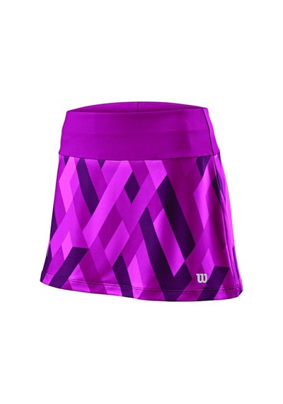 Wilson Wra769302 Uwıı Print 12.5 Mor Kadın Tenis Eteği