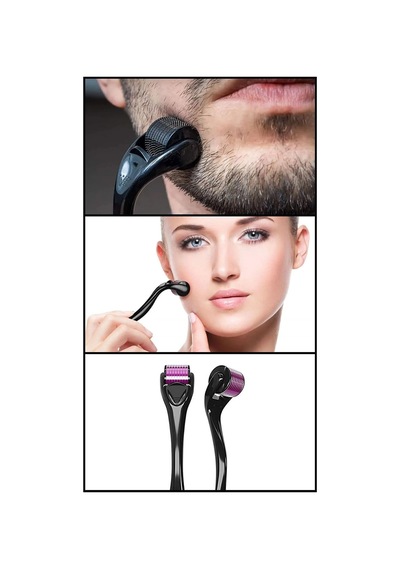 Muhen 540 Iğneli 0.5mm Iğne Derma Roller Titanyum Uçlu Saç Sakal Çıkarıcı Bakım