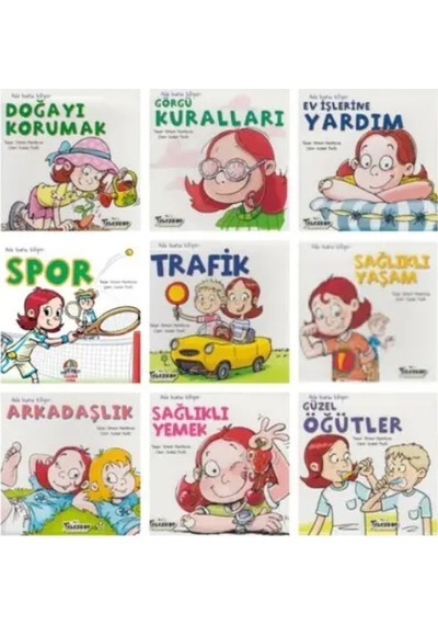 Ada Bunu Biliyor Seri 9Kitap Katlamalı Kitaplar Okulöncesi-1Sınıf