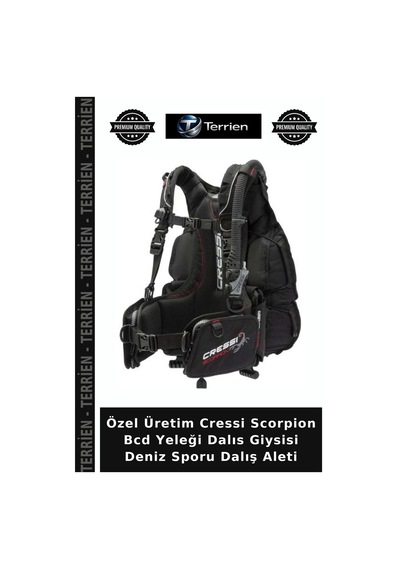 Özel Üretim Cressi Scorpion Bcd Yeleği Dalıs Giysisi Deniz Sporu Dalış Aleti Çok Renkli