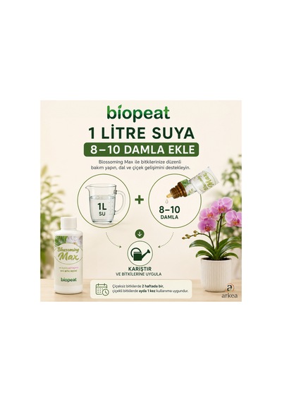 Blossoming Max Orkide Besini 100 Ml Dal Ve Çiçek Destekleyici Sıvı Bitki Besini 1000