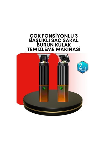 Northcity Erkekler İçin Şarjlı 3 Ü 1 Arada Trimmer Seti Güçlü Motor Sessiz Çalışma