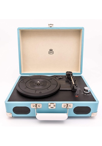 Gpo Soho Retro Valiz Plakçalar Entegre Stereo Hoparlör Turkuaz