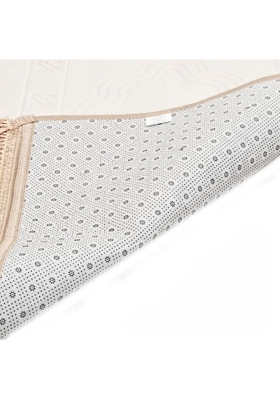 Lüks Kadife Peluş Seccade Krem 70 X 110 Cm - 750 Gr Çok Renkli