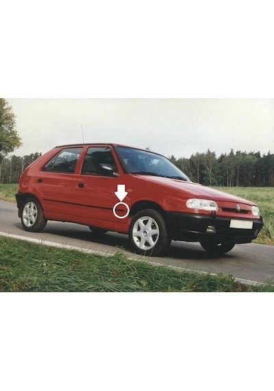 Skoda Felicia 1995 1998 Sağ Ön Çamurluk Bandı Çıtası 6u0853754