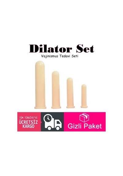 Rabır Marka Dilatör 4'Lü Set Vajinismus Seti