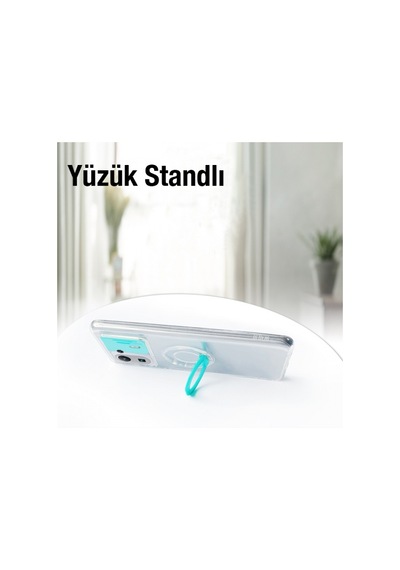 More Tr Ally Xiaomi Mi 11 Pro Kılıf Sürgülü Kamera Lens Korumalı Yüzük Standlı Silikon Kılıf Siyah