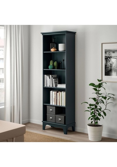 Lommarp Açık Kitaplık Meridyendukkan Koyu Mavi-yeşil Renk 65x199 Cm Ev-ofis Düzenleyici Raf Lommarp Açık Kitaplık Meridyendukkan Koyu Mavi-yeşil Renk 65x199 Cm Ev-ofis Düzenleyici Raf