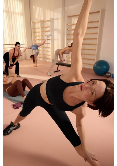 Penti Siyah Power Fermuarlı Front Spor Sütyeni