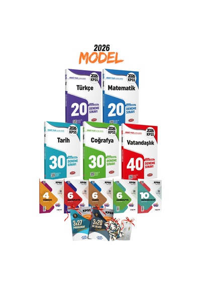2026 Kpss Gygk 178 Deneme Seti Türkçe Matematik Tarih Coğrafya Vatandaşlık 4 Hediyeli Set