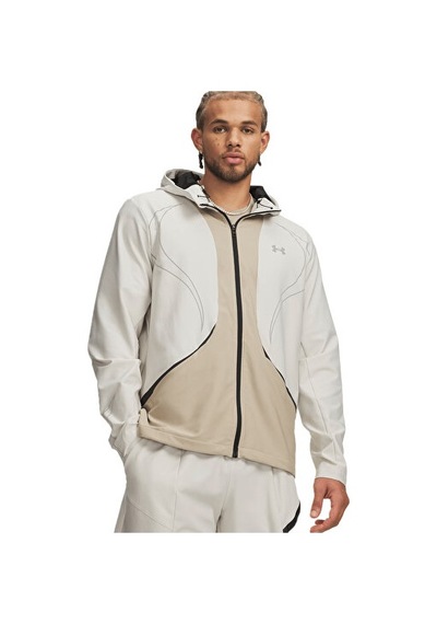 Under Armour Unstoppable+ Woven Jacket Erkek Günlük Ceket 6014718-110 Beyaz Beyaz