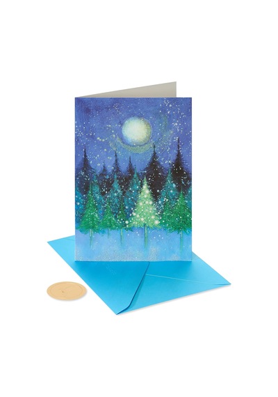 Papyrus Noel Kartları, Zarflar, Mucizeler, Mutluluk Ve Yılın Huzuru, Noel Ağacı 14 Adet