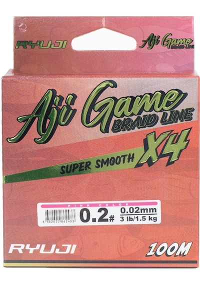 Ryuji Aji Game 0.02 Mm 100m Pink 4 Kat İp Misina 1.5kg Çeker