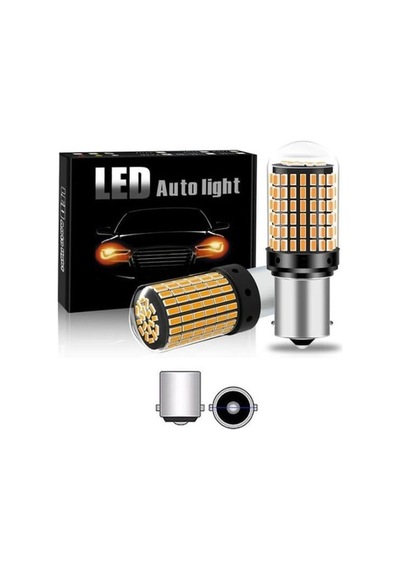 Turuncu Led P21w 93 Ampul 144 Led 12v 2 Adet
