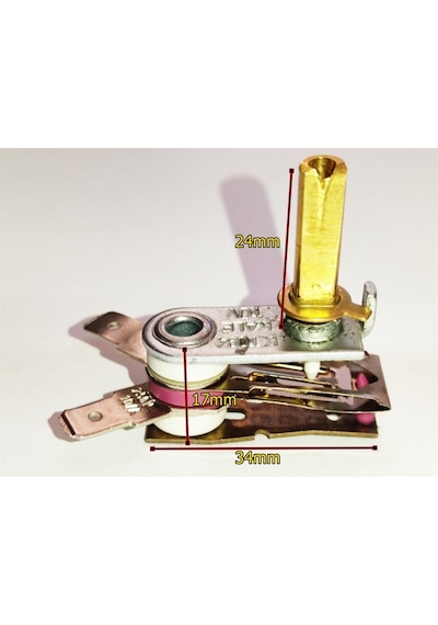 Semaver, Ocak Ve Tost Makinesi Bimetal Termostat Yandan 250 Derece 10a