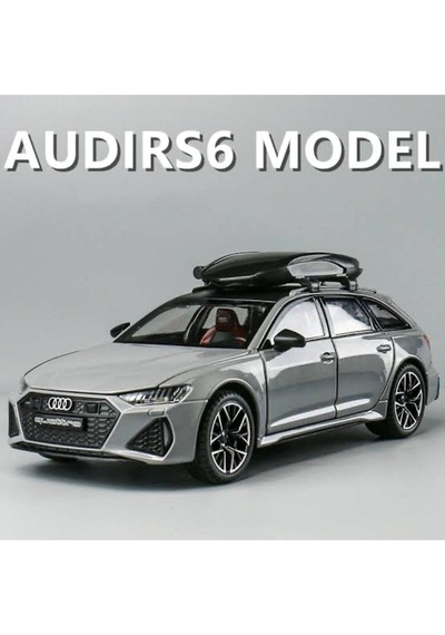 Audi Rs6 Quattro 1:24 Diecast Maket Metal Araba Koleksiyon Nardo Gri