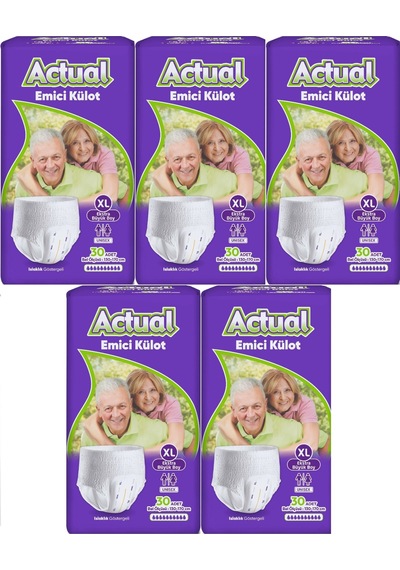 Actual Emici Külot Yetişkin Bezi Xl - Extra Large -büyük 150 Adet