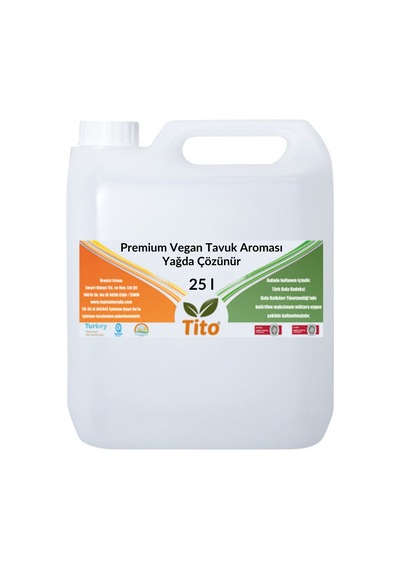 Premium Vegan Tavuk Aroması Yağda Çözünür 25 Litre