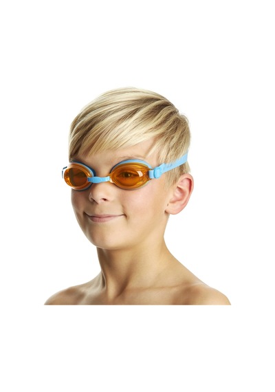 Speedo Jet V2 Çocuk Yüzücü Gözlüğü Gold - Mavi