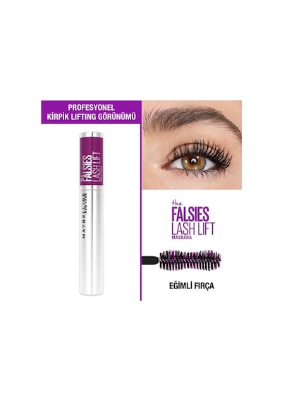 Maybelline New York Falsies Lash Lift Kaldırma Etkili Maskara Siyah