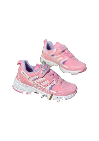 Lafonten 722 Filet Cırtlı Numara 34 Kız Çocuk Sneaker Ayakkabı Pembe - Lila