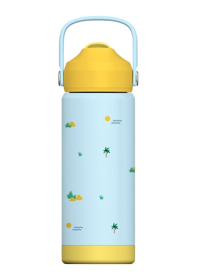 Sipnjoy - Flipsip Çocuk Su Termosu 550 Ml - Snappy Croc Sanppy Croc