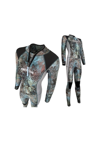 Free-sub 3mm Dreams Garden Kadın Wetsuit Sörf, Yüzme Ve Dalış Elbisesi Camo