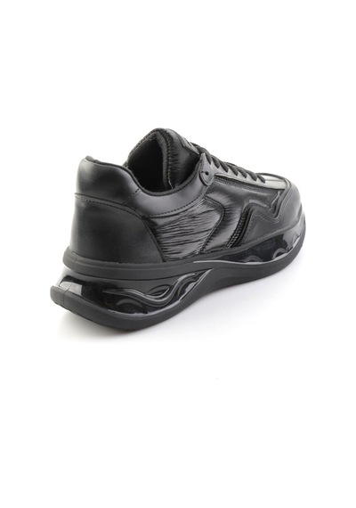 Bambi Siyah Siyah Streç Kadın Sneaker K01228092409