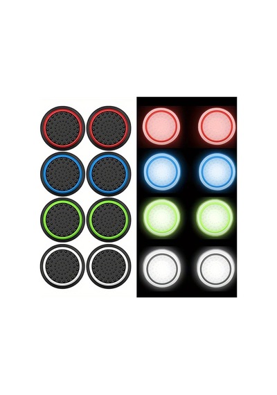 Willowhaven Ps4 Ps3 Xbox One Yeşil Işıklı Yedek Analog Joystick Kapakları 2 Adet