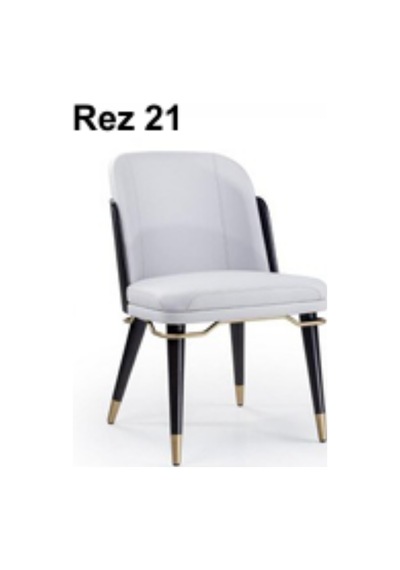 Rez 21 Modern Şık Ergonomik Dayanıklı Konforlu Ahşap Ayaklı Salon Yemek Sandalyesi Modeli Çok Renkli