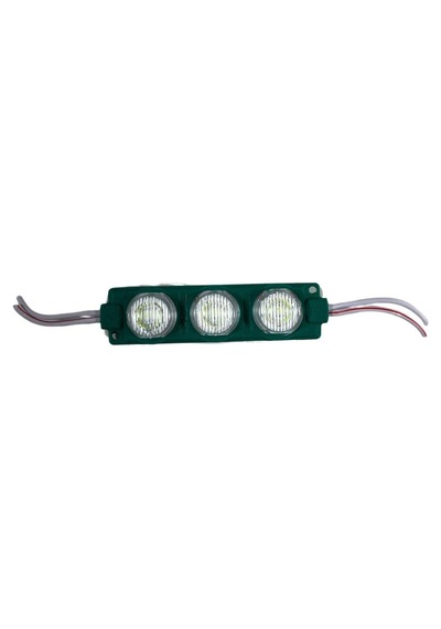 24 Volt Yeşil 3 Watt 3 Lü Lensli 3030 Reklamcı Modül 10 Adet 1 Adet