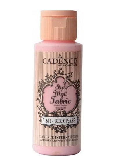Cadence Sytle Matt Kumaş Boyası 59 ML F-611 Bebek Pembe