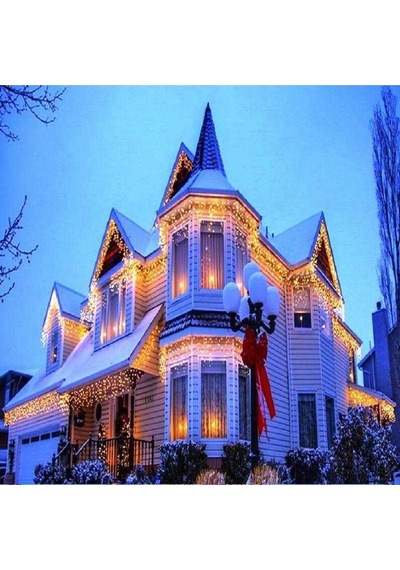 4 Metre 18 Dallı Saçak Perde Led Işık 18 Dallı Saçak Led Işık Gün Işığı Salkım Led Işık Eklemeli
