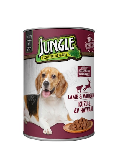 Jungle Köpek Konservesi 400 Gr Kuzu Etli Av Hayvanlı