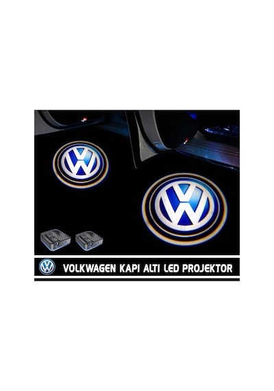 Volkswagen Kapı Altı Led Aydınlatma Araç Logolu 4 Kapılık