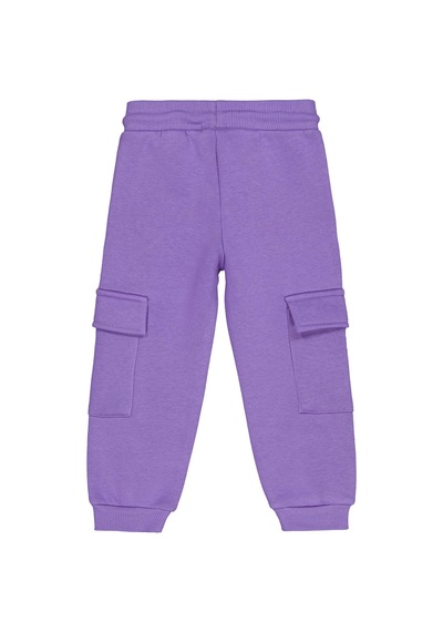 Civil Girls Kargo Cepli 2-5 Yaş Eşofman Altı - Lila Mor