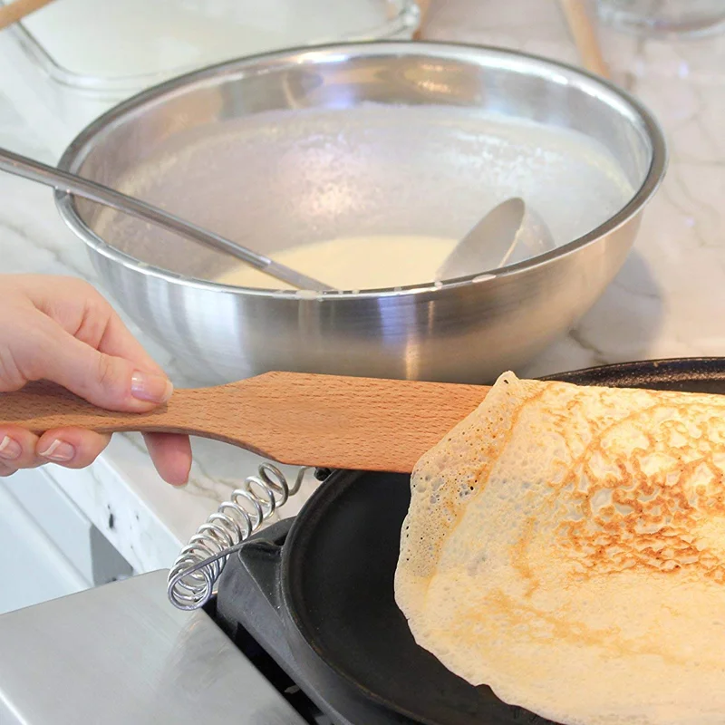 Ahşap Krep Spatulası Açık Kahverengi